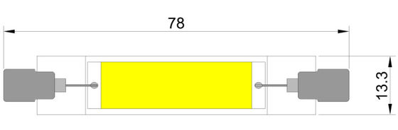 ĐẦM ĐỦ KÍNH R7S 4W LED BULB 130lm / w 2700K